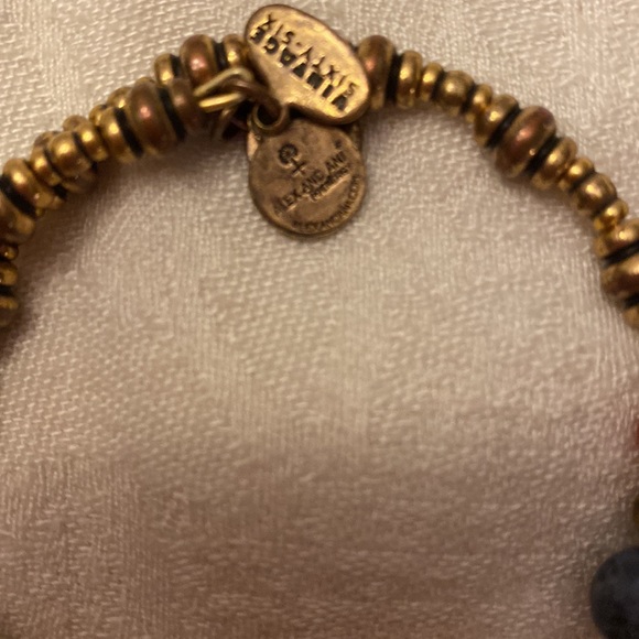 HOST PICK Alex and Ani beaded wrap bracelet. Gold beads w colorful larger ones - Picture 4 of 5